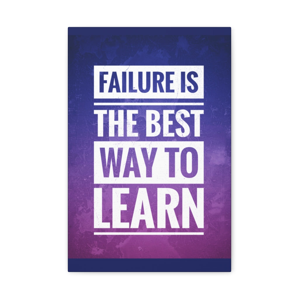 Scripture Walls Inspirational Wall Art Failure Is To Learn Motivation Wall Decor for Home Office Gym Inspiring Success Quote Print Ready to Hang Unframed-Express Your Love Gifts