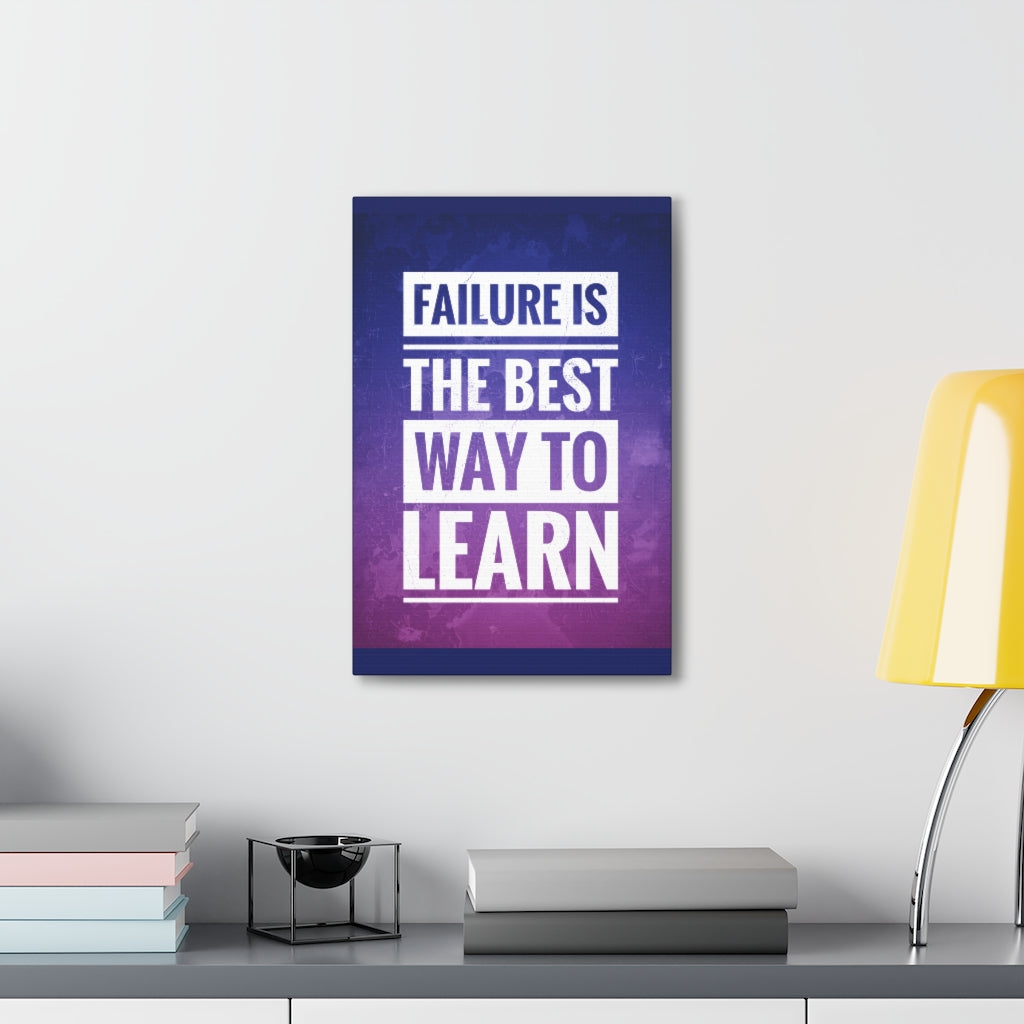 Scripture Walls Inspirational Wall Art Failure Is To Learn Motivation Wall Decor for Home Office Gym Inspiring Success Quote Print Ready to Hang Unframed-Express Your Love Gifts