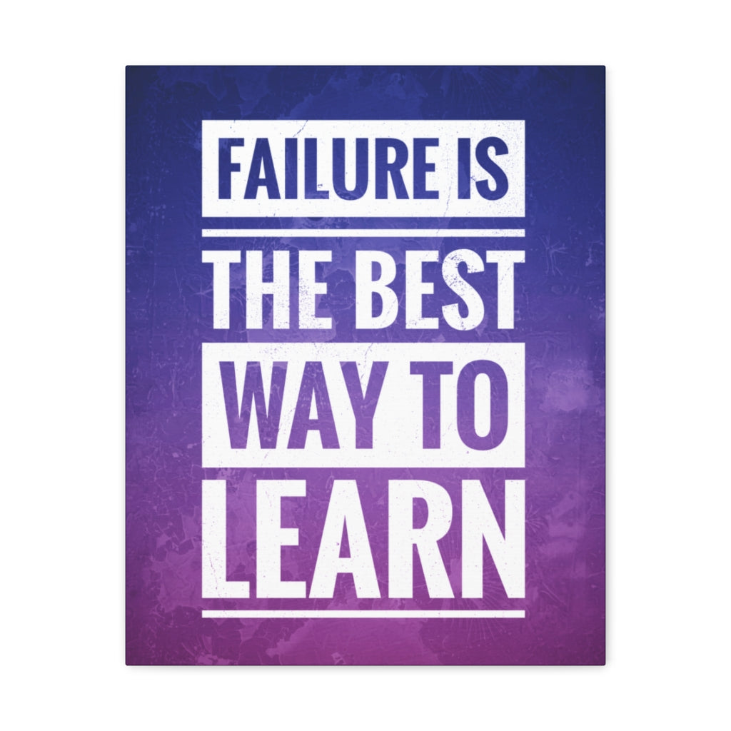 Scripture Walls Inspirational Wall Art Failure Is To Learn Motivation Wall Decor for Home Office Gym Inspiring Success Quote Print Ready to Hang Unframed-Express Your Love Gifts