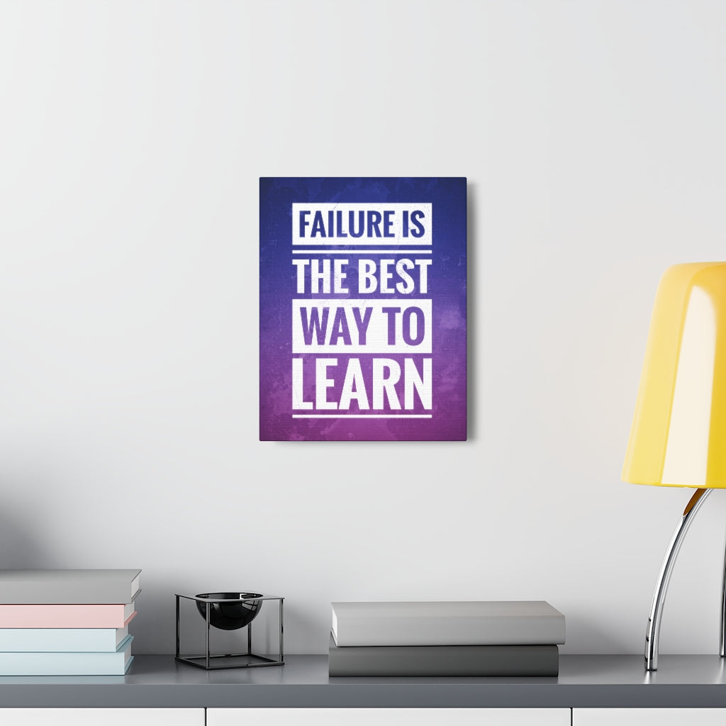 Scripture Walls Inspirational Wall Art Failure Is To Learn Motivation Wall Decor for Home Office Gym Inspiring Success Quote Print Ready to Hang Unframed-Express Your Love Gifts