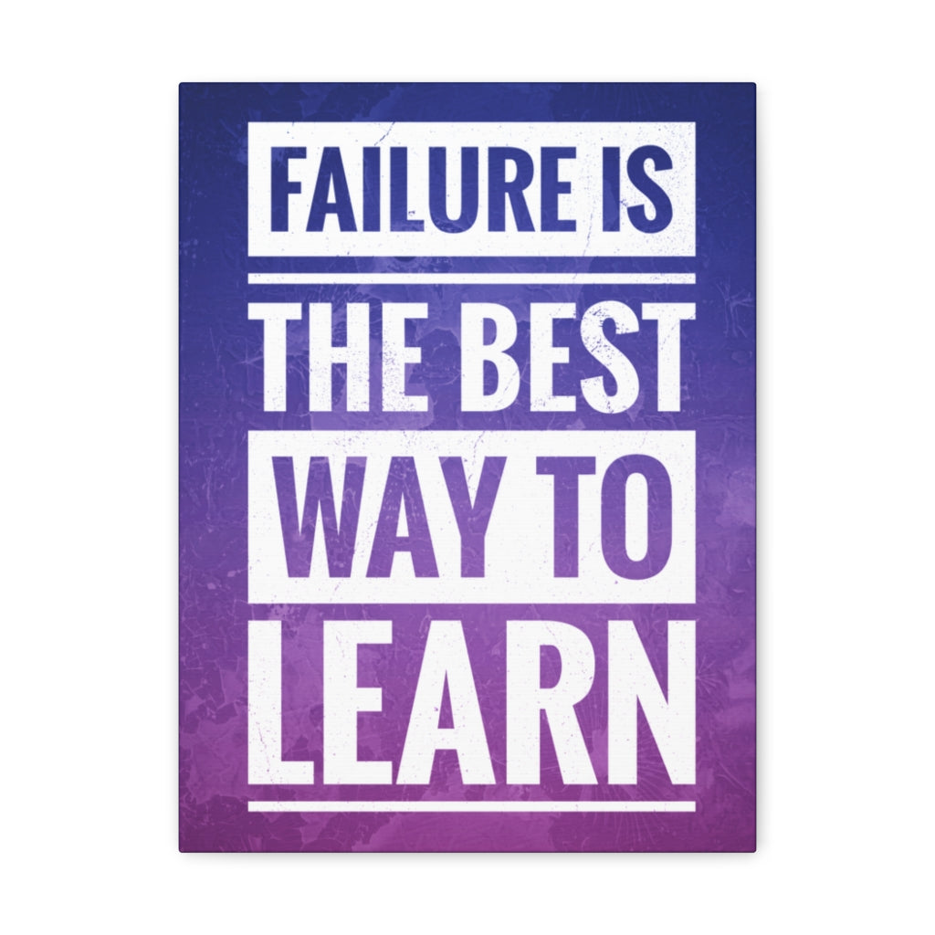 Scripture Walls Inspirational Wall Art Failure Is Way To Learn Motivation Wall Decor for Home Office Gym Inspiring Success Quote Print Ready to Hang Unframed-Express Your Love Gifts