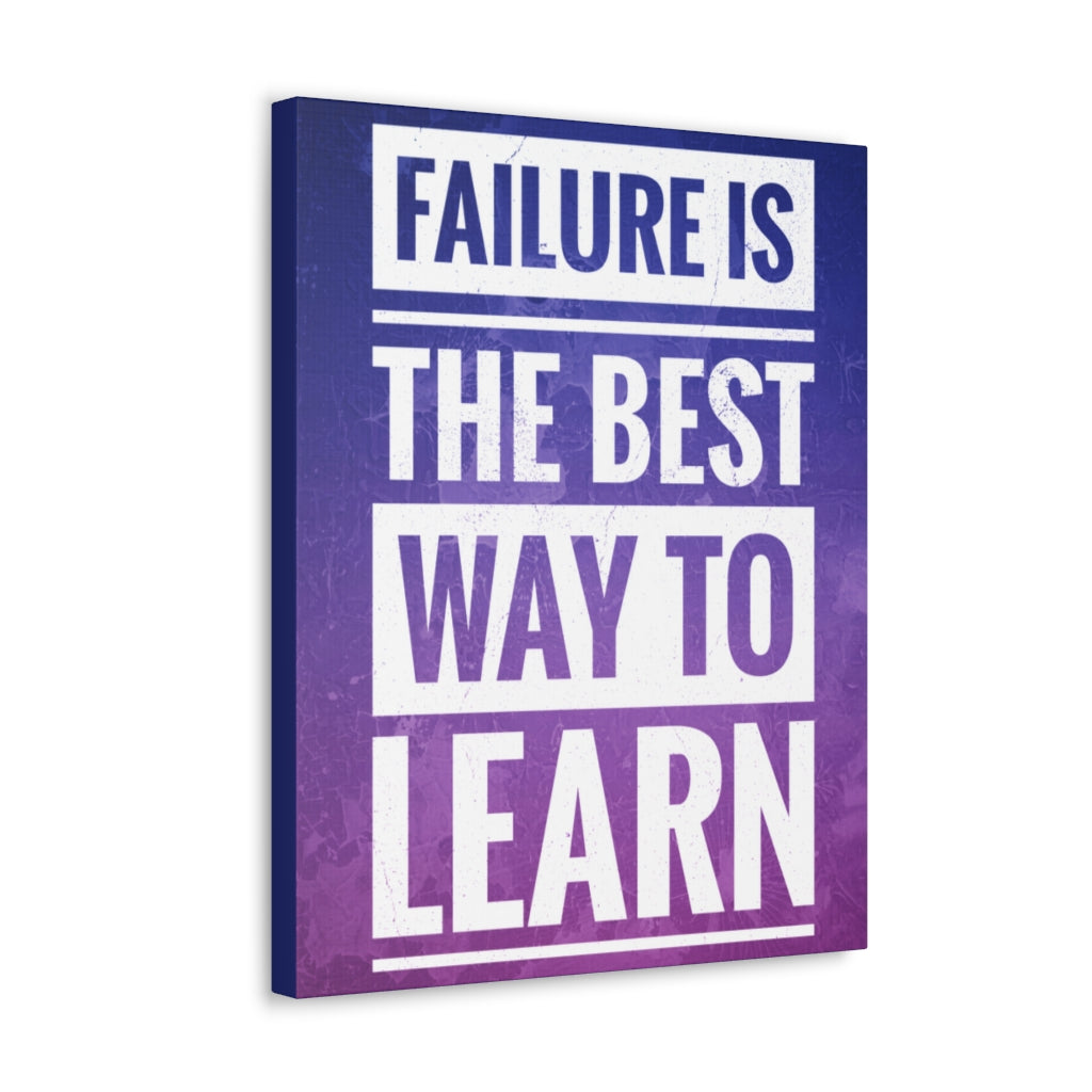Scripture Walls Inspirational Wall Art Failure Is Way To Learn Motivation Wall Decor for Home Office Gym Inspiring Success Quote Print Ready to Hang Unframed-Express Your Love Gifts