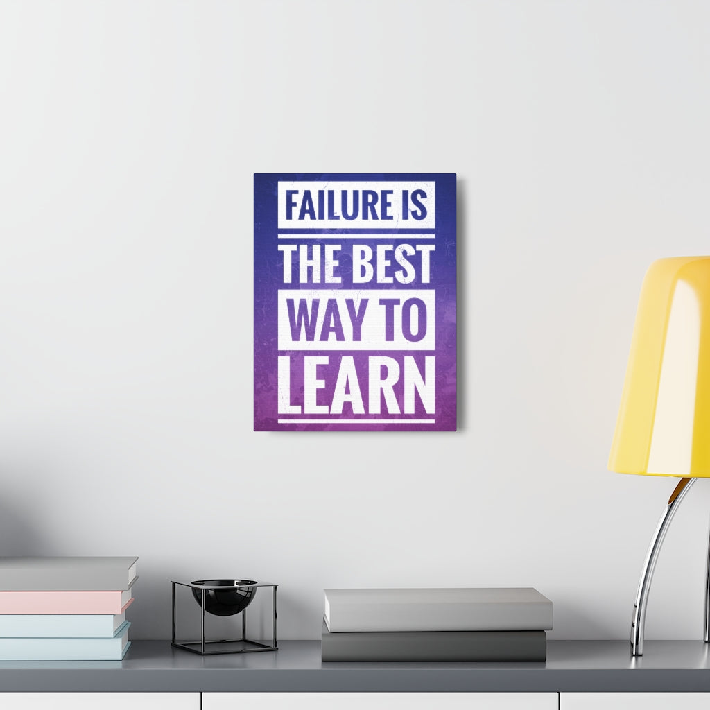 Scripture Walls Inspirational Wall Art Failure Is Way To Learn Motivation Wall Decor for Home Office Gym Inspiring Success Quote Print Ready to Hang Unframed-Express Your Love Gifts