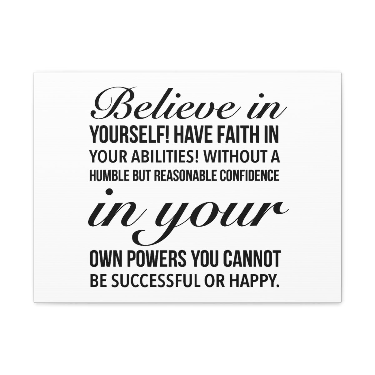 Scripture Walls Inspirational Wall Art Faith In Your Abilities Motivation Wall Decor for Home Office Gym Inspiring Success Quote Print Ready to Hang Unframed-Express Your Love Gifts
