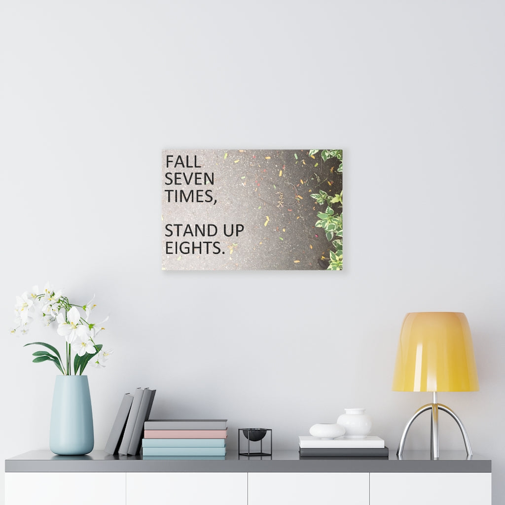 Scripture Walls Inspirational Wall Art Fall Seven Times Stand Up Eights Motivational Print Ready to Hang Artwork Unframed-Express Your Love Gifts