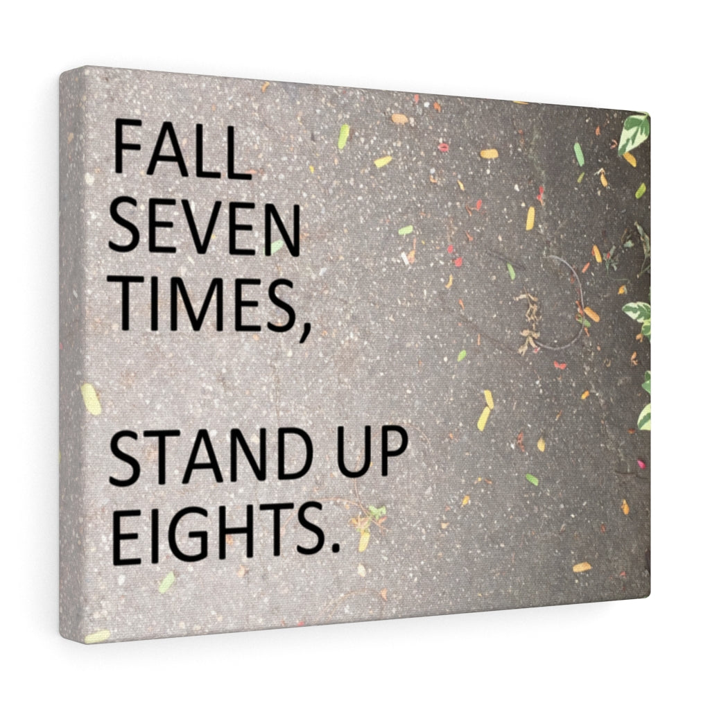 Scripture Walls Inspirational Wall Art Fall Seven Times Stand Up Eights Motivational Print Ready to Hang Artwork Unframed-Express Your Love Gifts