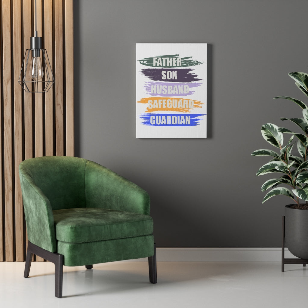 Scripture Walls Inspirational Wall Art Father Son Husband Safeguard Guardian Wall Art Motivation Wall Decor for Home Office Gym Inspiring Success Quote Print Ready to Hang Unframed-Express Your Love Gifts