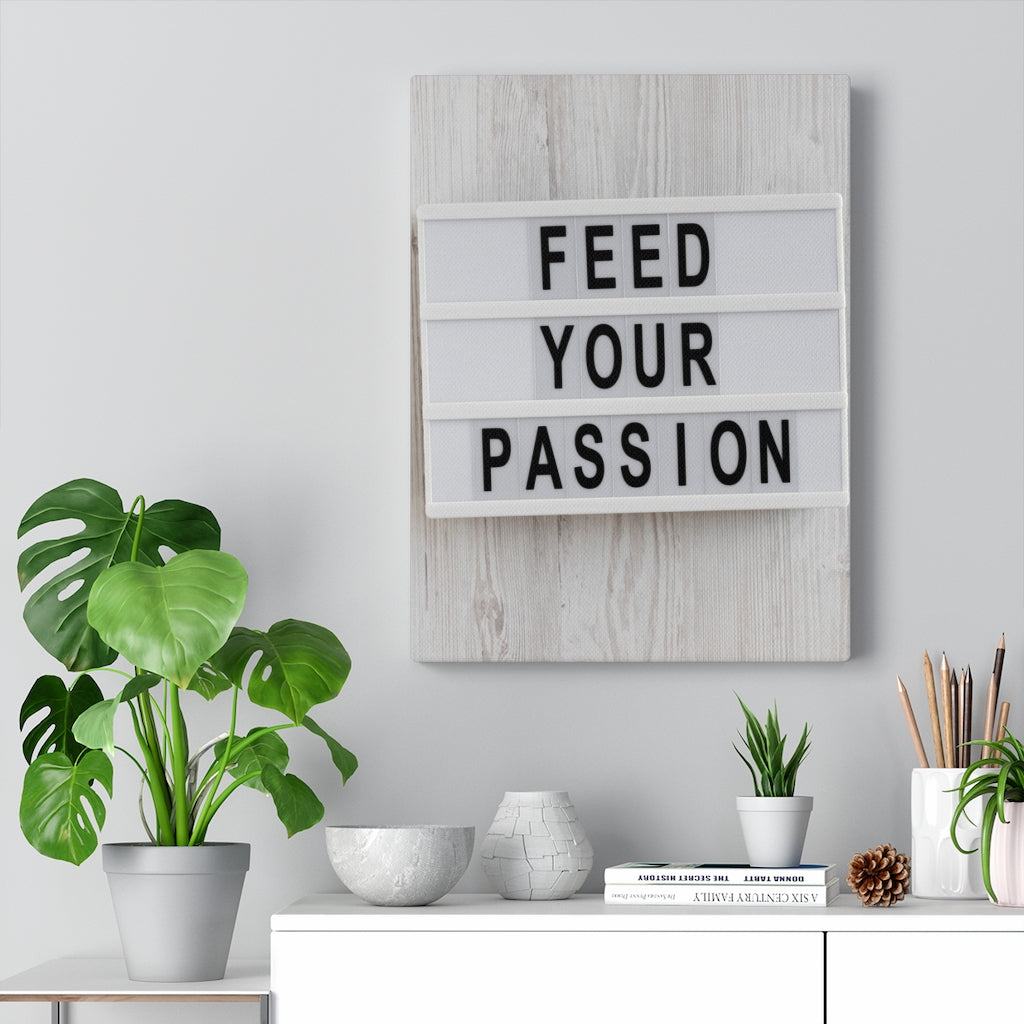 Scripture Walls Inspirational Wall Art Feed Your Passion Motivational Print Ready to Hang Artwork Unframed-Express Your Love Gifts