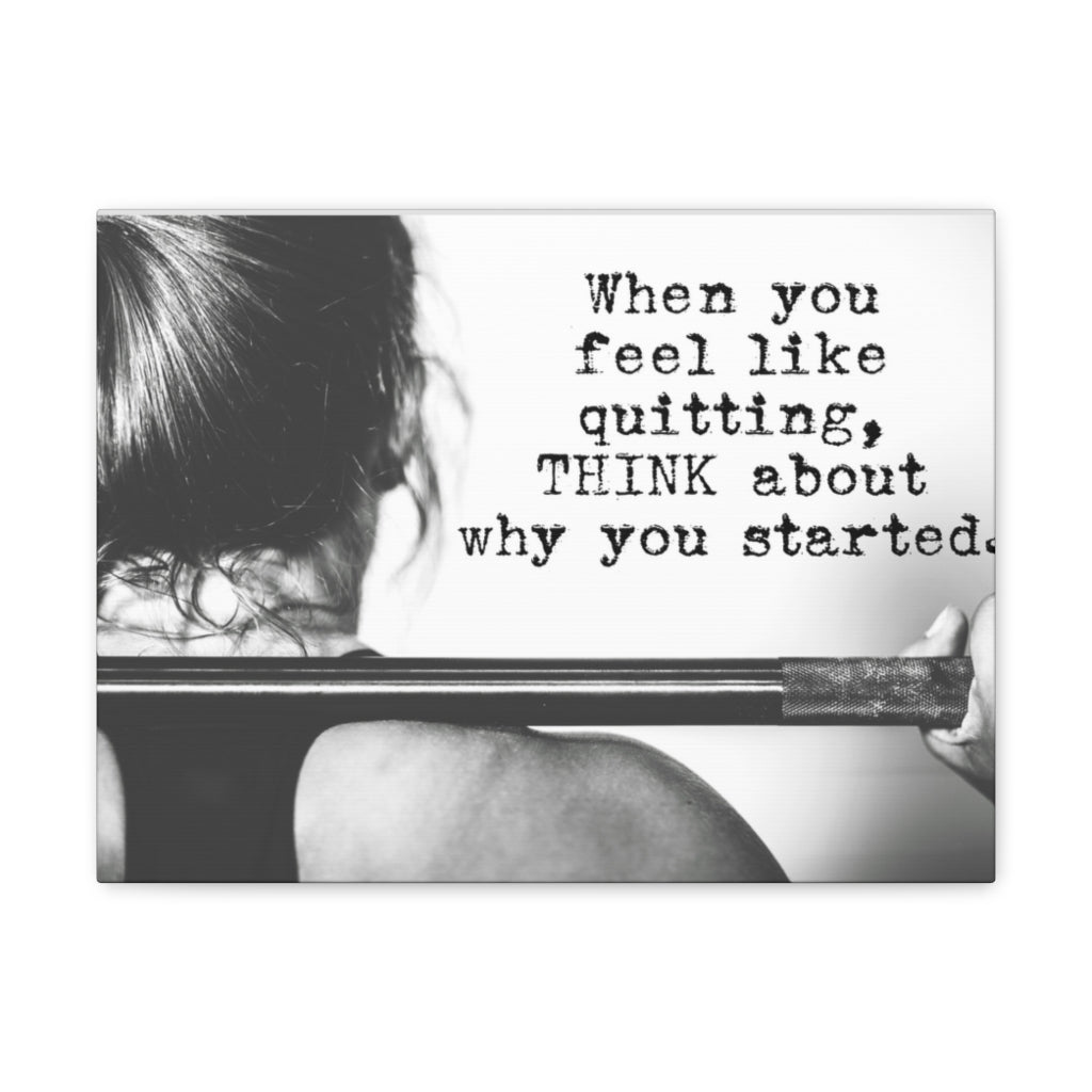Scripture Walls Inspirational Wall Art Feel Like Quitting Motivation Wall Decor for Home Office Gym Inspiring Success Quote Print Ready to Hang Unframed-Express Your Love Gifts