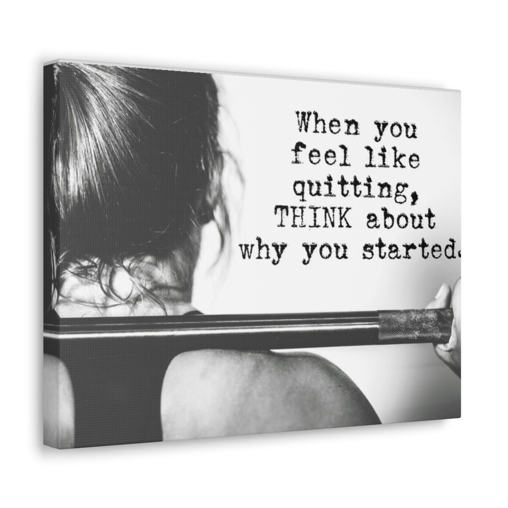 Scripture Walls Inspirational Wall Art Feel Like Quitting Motivation Wall Decor for Home Office Gym Inspiring Success Quote Print Ready to Hang Unframed-Express Your Love Gifts