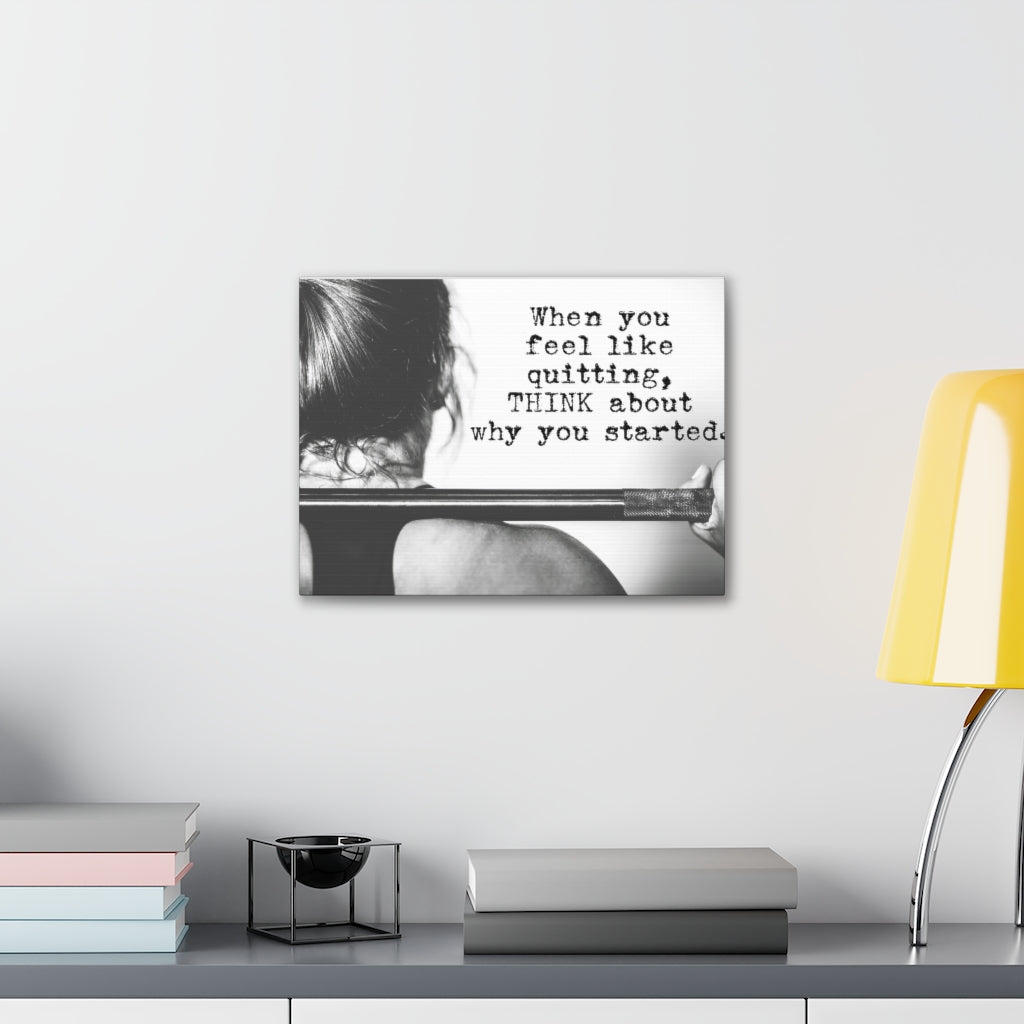 Scripture Walls Inspirational Wall Art Feel Like Quitting Motivation Wall Decor for Home Office Gym Inspiring Success Quote Print Ready to Hang Unframed-Express Your Love Gifts