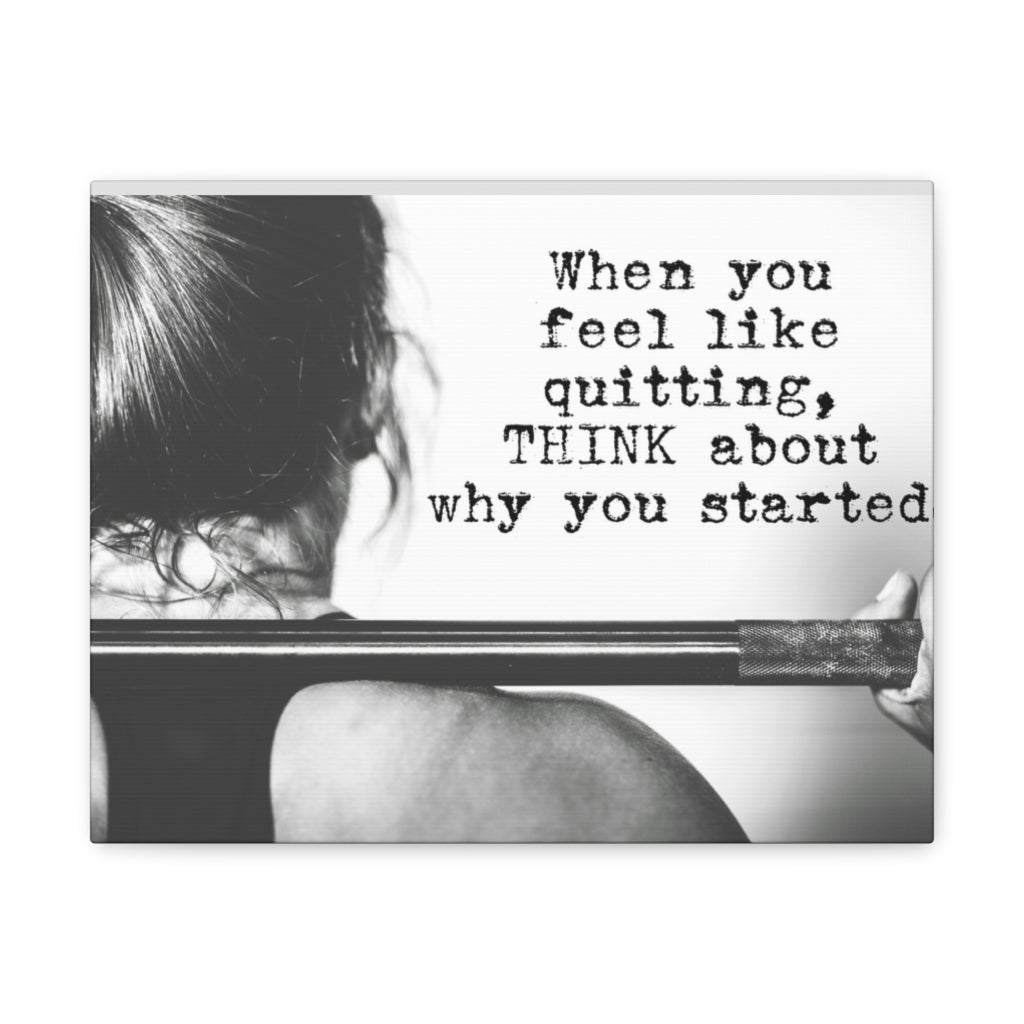 Scripture Walls Inspirational Wall Art Feel Like Quitting Motivation Wall Decor for Home Office Gym Inspiring Success Quote Print Ready to Hang Unframed-Express Your Love Gifts