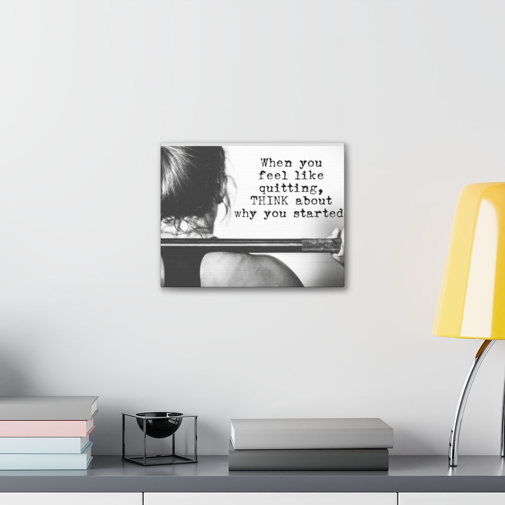 Scripture Walls Inspirational Wall Art Feel Like Quitting Motivation Wall Decor for Home Office Gym Inspiring Success Quote Print Ready to Hang Unframed-Express Your Love Gifts