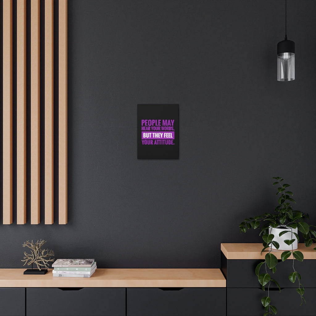 Scripture Walls Inspirational Wall Art Feel Your Attitude Motivation Wall Decor for Home Office Gym Inspiring Success Quote Print Ready to Hang Unframed-Express Your Love Gifts