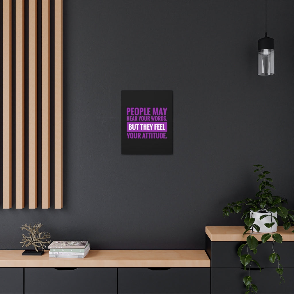 Scripture Walls Inspirational Wall Art Feel Your Attitude Motivation Wall Decor for Home Office Gym Inspiring Success Quote Print Ready to Hang Unframed-Express Your Love Gifts