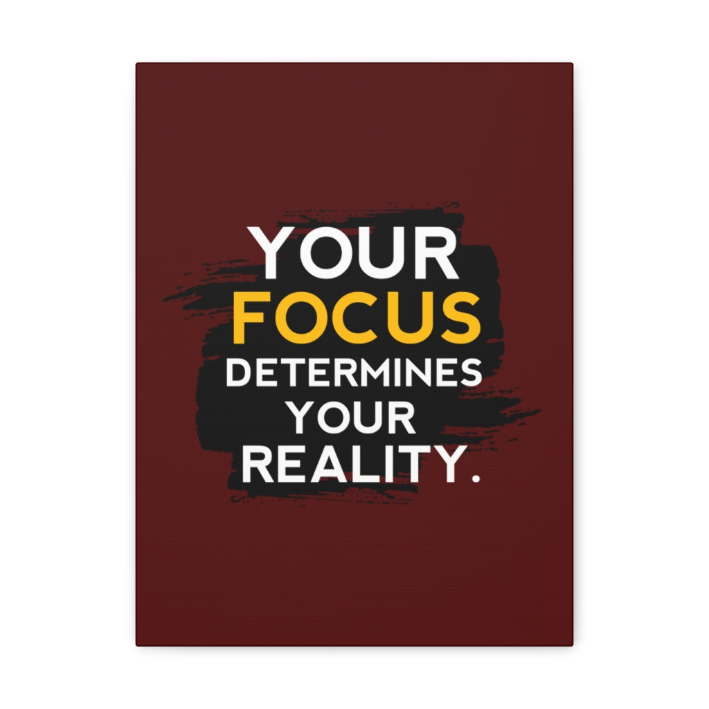 Scripture Walls Inspirational Wall Art Focus Determines Your Reality Motivation Wall Decor for Home Office Gym Inspiring Success Quote Print Ready to Hang Unframed-Express Your Love Gifts