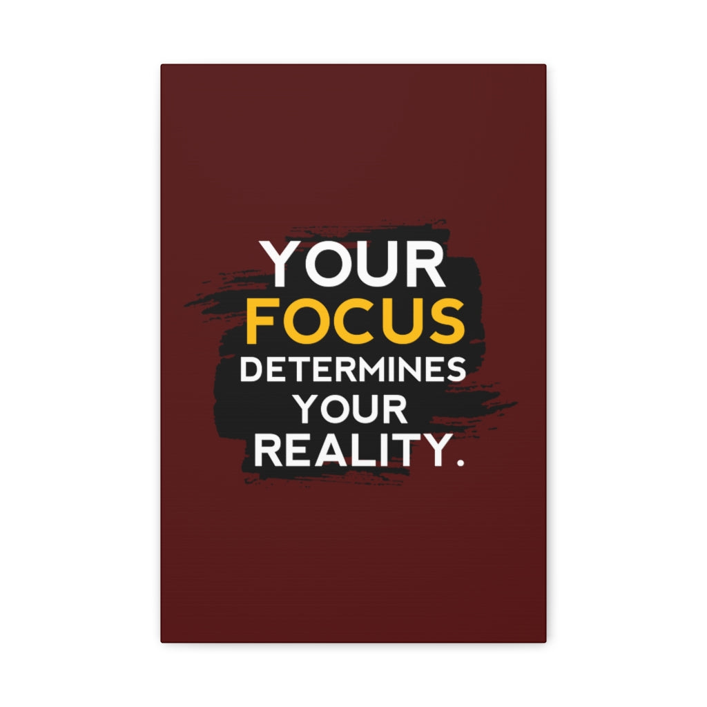 Scripture Walls Inspirational Wall Art Focus Determines Your Reality Motivation Wall Decor for Home Office Gym Inspiring Success Quote Print Ready to Hang Unframed-Express Your Love Gifts