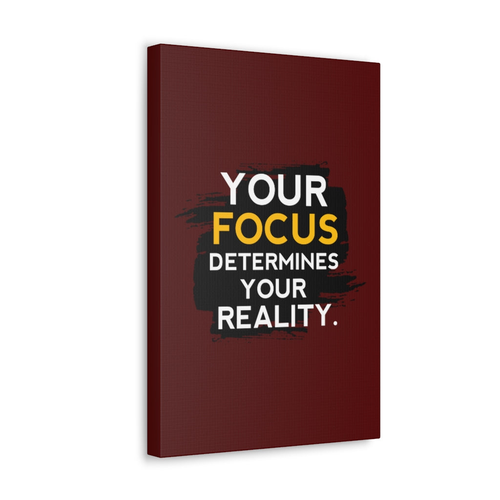 Scripture Walls Inspirational Wall Art Focus Determines Your Reality Motivation Wall Decor for Home Office Gym Inspiring Success Quote Print Ready to Hang Unframed-Express Your Love Gifts