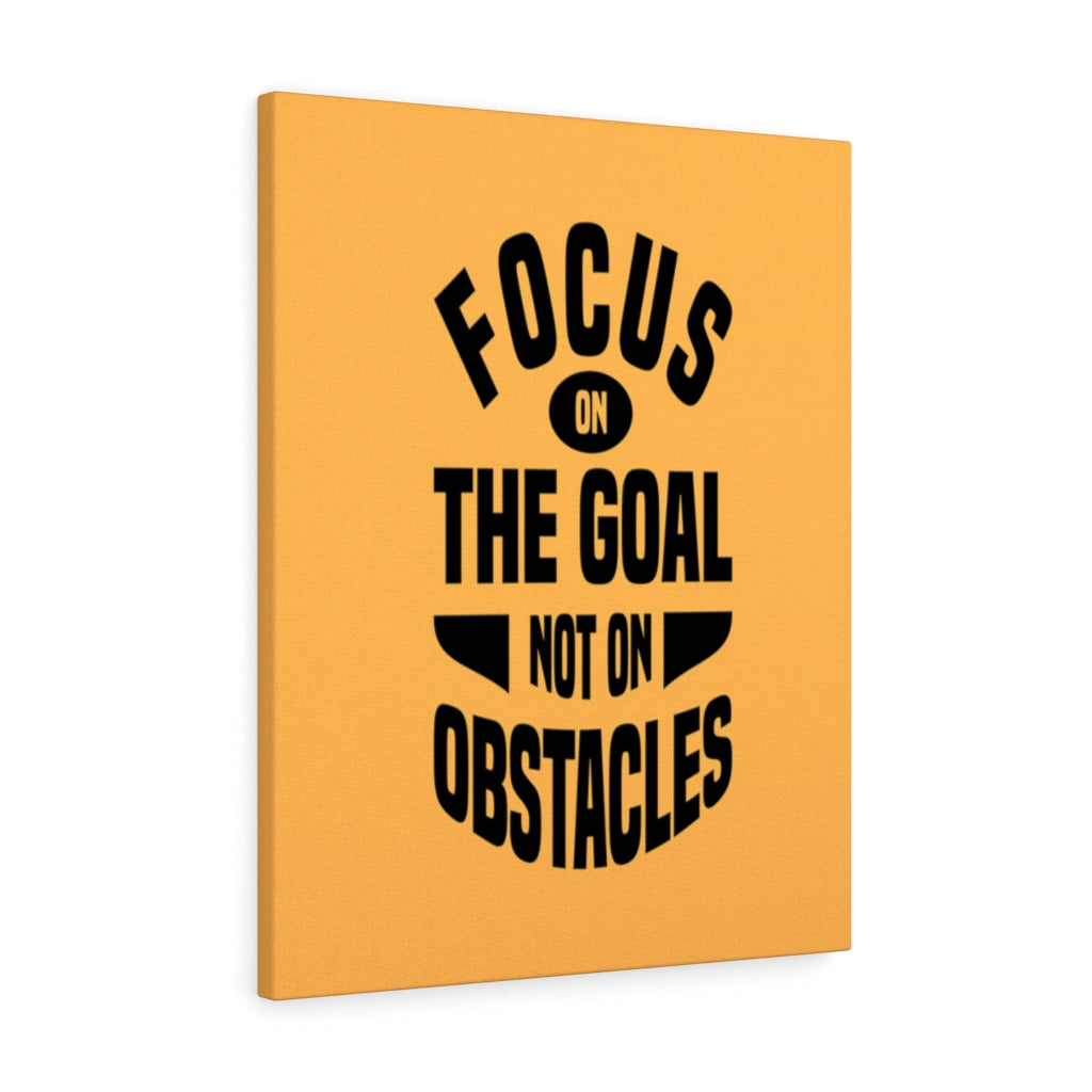 Scripture Walls Inspirational Wall Art Focus On The Goal Not On Obstacles Wall Art Motivation Wall Decor for Home Office Gym Inspiring Success Quote Print Ready to Hang Unframed-Express Your Love Gifts