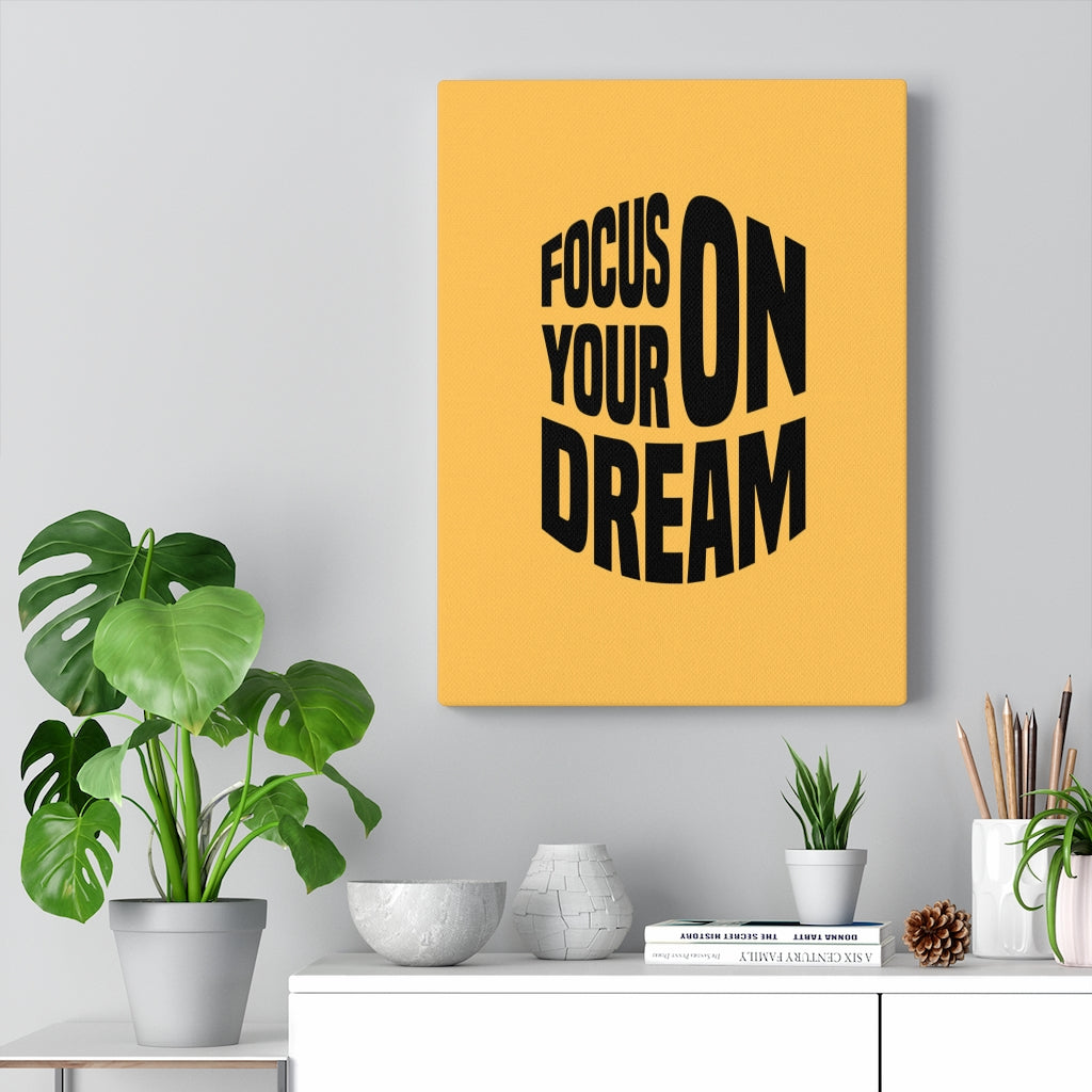 Scripture Walls Inspirational Wall Art Focus On Your Dream Wall Art Motivation Wall Decor for Home Office Gym Inspiring Success Quote Print Ready to Hang Unframed-Express Your Love Gifts