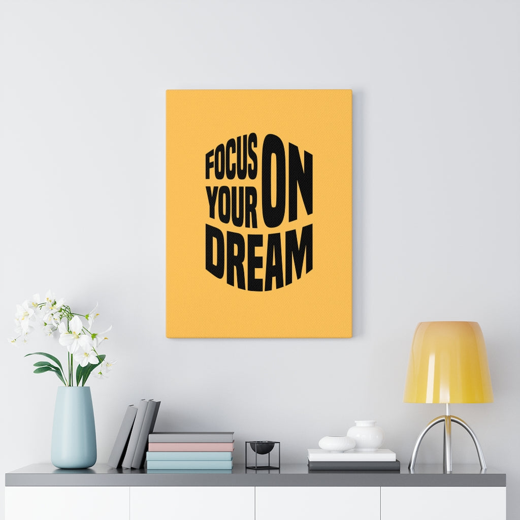 Scripture Walls Inspirational Wall Art Focus On Your Dream Wall Art Motivation Wall Decor for Home Office Gym Inspiring Success Quote Print Ready to Hang Unframed-Express Your Love Gifts