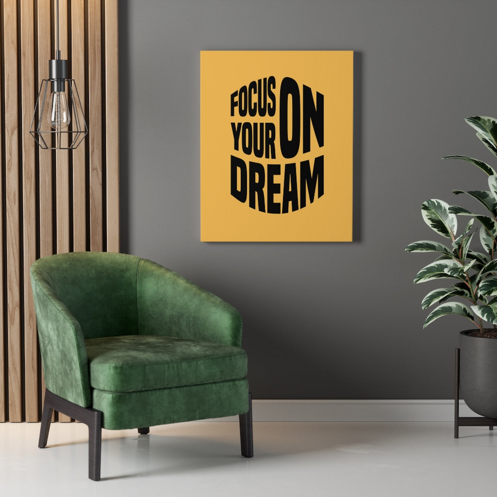 Scripture Walls Inspirational Wall Art Focus On Your Dream Wall Art Motivation Wall Decor for Home Office Gym Inspiring Success Quote Print Ready to Hang Unframed-Express Your Love Gifts