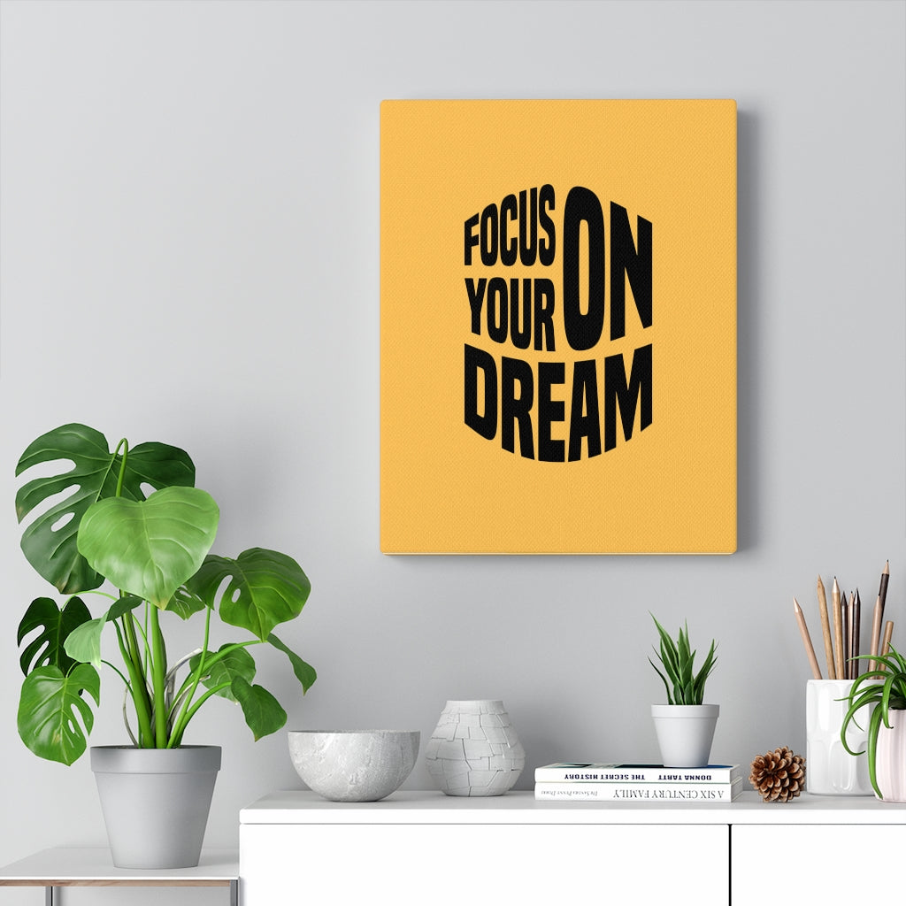 Scripture Walls Inspirational Wall Art Focus On Your Dream Wall Art Motivation Wall Decor for Home Office Gym Inspiring Success Quote Print Ready to Hang Unframed-Express Your Love Gifts