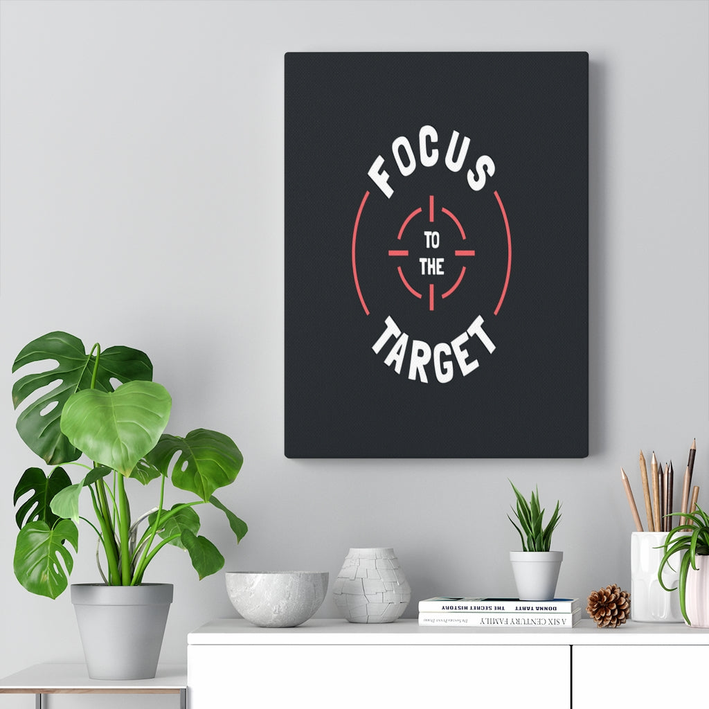 Scripture Walls Inspirational Wall Art Focus To The Target Wall Art Motivation Wall Decor for Home Office Gym Inspiring Success Quote Print Ready to Hang Unframed-Express Your Love Gifts