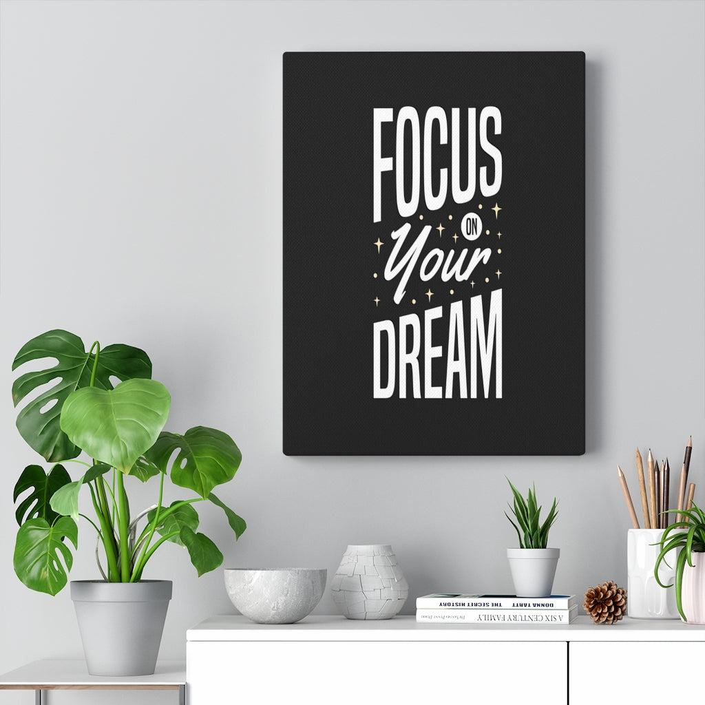 Scripture Walls Inspirational Wall Art Focus Your Dream Wall Art Motivation Wall Decor for Home Office Gym Inspiring Success Quote Print Ready to Hang Unframed-Express Your Love Gifts