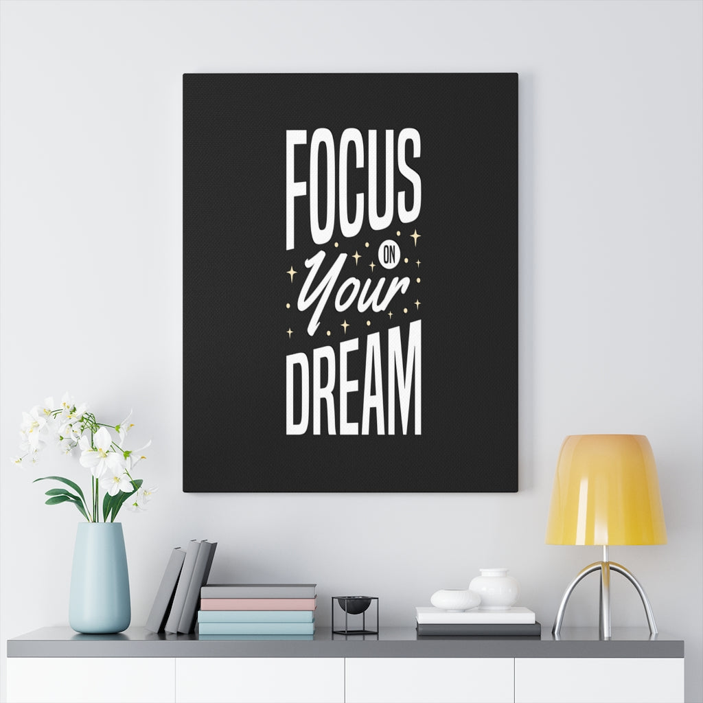 Scripture Walls Inspirational Wall Art Focus Your Dream Wall Art Motivation Wall Decor for Home Office Gym Inspiring Success Quote Print Ready to Hang Unframed-Express Your Love Gifts