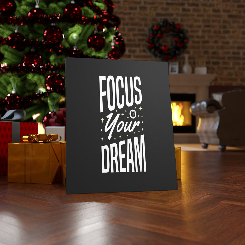Scripture Walls Inspirational Wall Art Focus Your Dream Wall Art Motivation Wall Decor for Home Office Gym Inspiring Success Quote Print Ready to Hang Unframed-Express Your Love Gifts