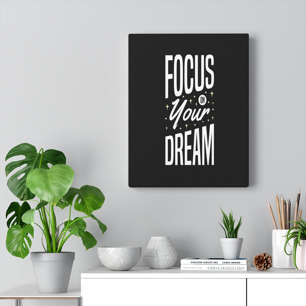 Scripture Walls Inspirational Wall Art Focus Your Dream Wall Art Motivation Wall Decor for Home Office Gym Inspiring Success Quote Print Ready to Hang Unframed-Express Your Love Gifts