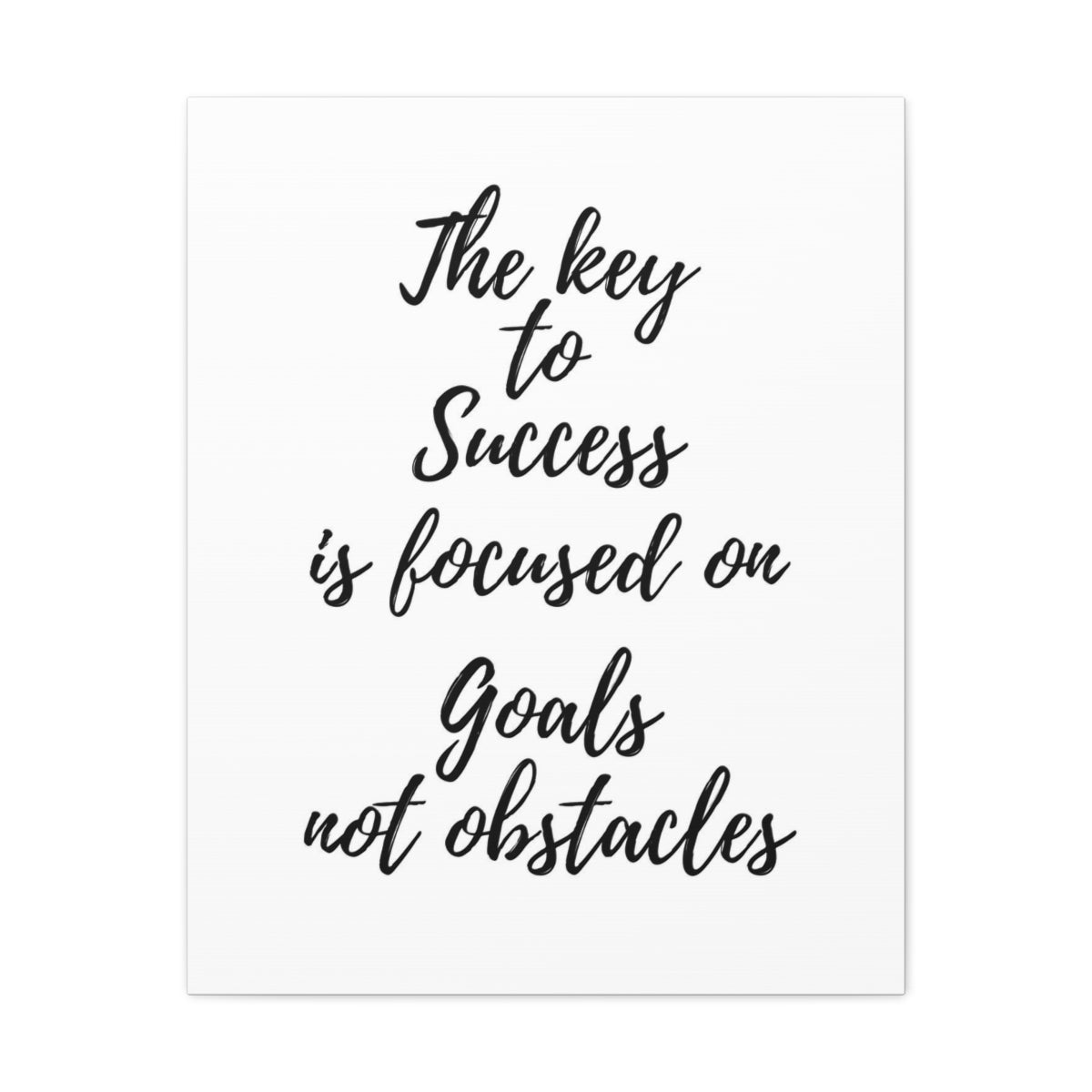Scripture Walls Inspirational Wall Art Focused On Goals Not Obstacles Motivation Wall Decor for Home Office Gym Inspiring Success Quote Print Ready to Hang Unframed-Express Your Love Gifts