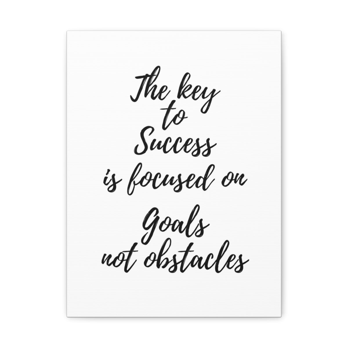 Scripture Walls Inspirational Wall Art Focused On Goals Not Obstacles Motivation Wall Decor for Home Office Gym Inspiring Success Quote Print Ready to Hang Unframed-Express Your Love Gifts