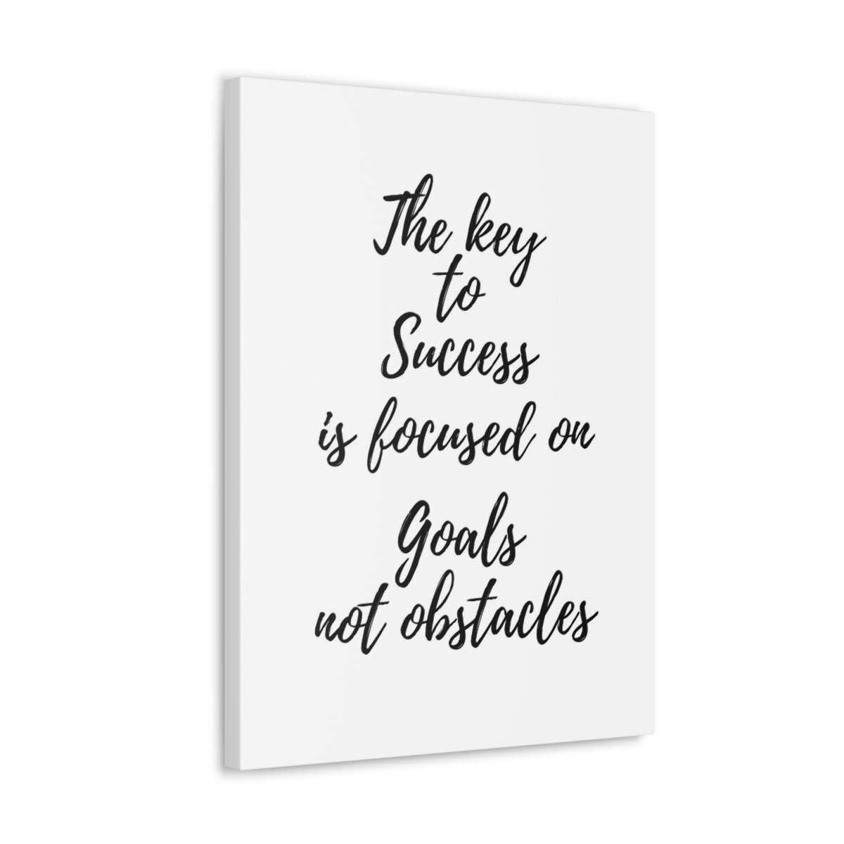 Scripture Walls Inspirational Wall Art Focused On Goals Not Obstacles Motivation Wall Decor for Home Office Gym Inspiring Success Quote Print Ready to Hang Unframed-Express Your Love Gifts