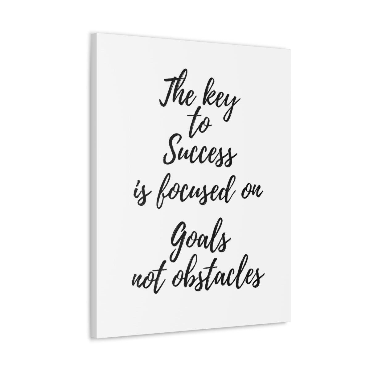 Scripture Walls Inspirational Wall Art Focused On Goals Not Obstacles Motivation Wall Decor for Home Office Gym Inspiring Success Quote Print Ready to Hang Unframed-Express Your Love Gifts