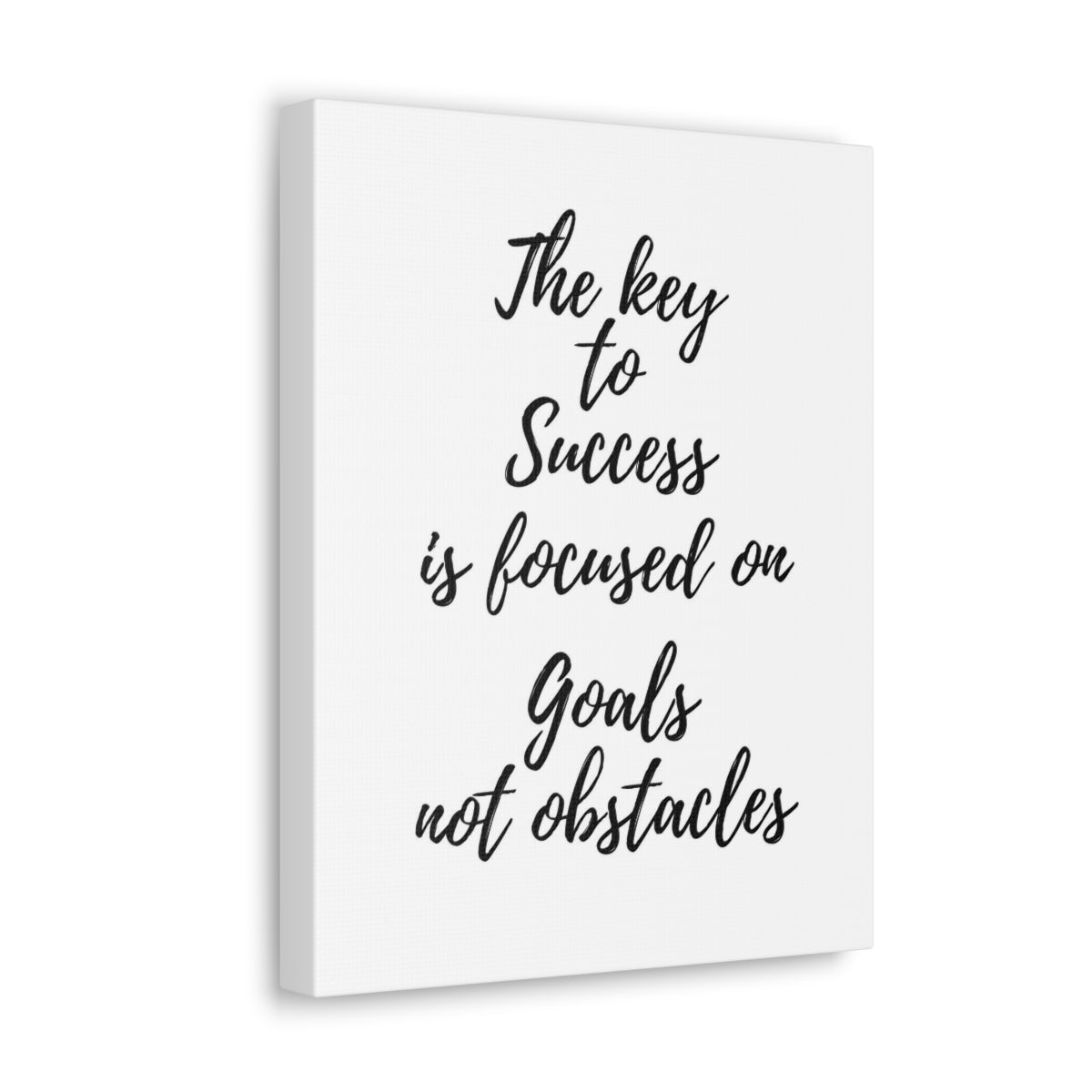 Scripture Walls Inspirational Wall Art Focused On Goals Not Obstacles Motivation Wall Decor for Home Office Gym Inspiring Success Quote Print Ready to Hang Unframed-Express Your Love Gifts