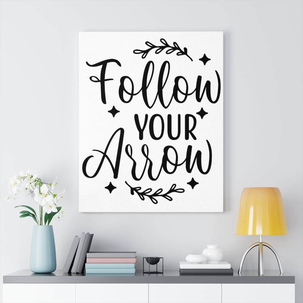 Scripture Walls Inspirational Wall Art Follow Your Arrow Wall Art Motivation Wall Decor for Home Office Gym Inspiring Success Quote Print Ready to Hang Unframed-Express Your Love Gifts