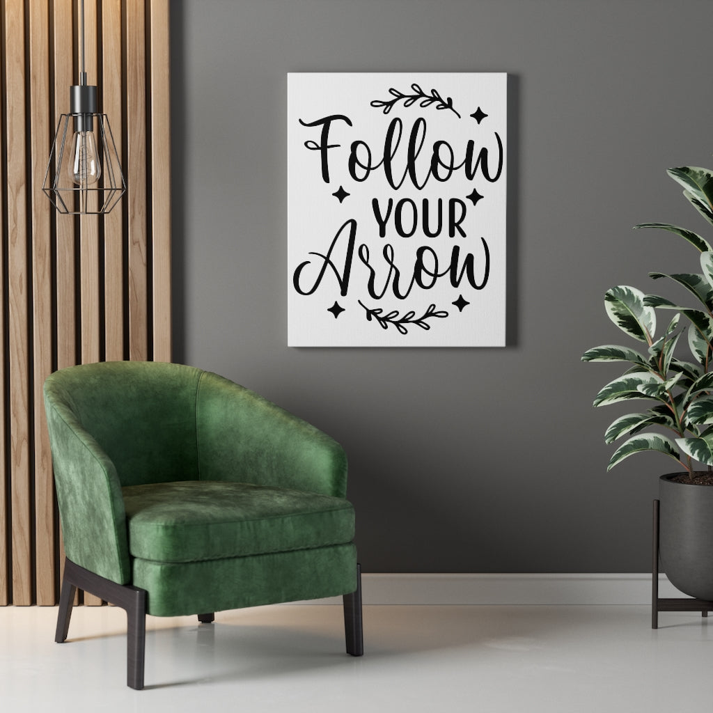 Scripture Walls Inspirational Wall Art Follow Your Arrow Wall Art Motivation Wall Decor for Home Office Gym Inspiring Success Quote Print Ready to Hang Unframed-Express Your Love Gifts
