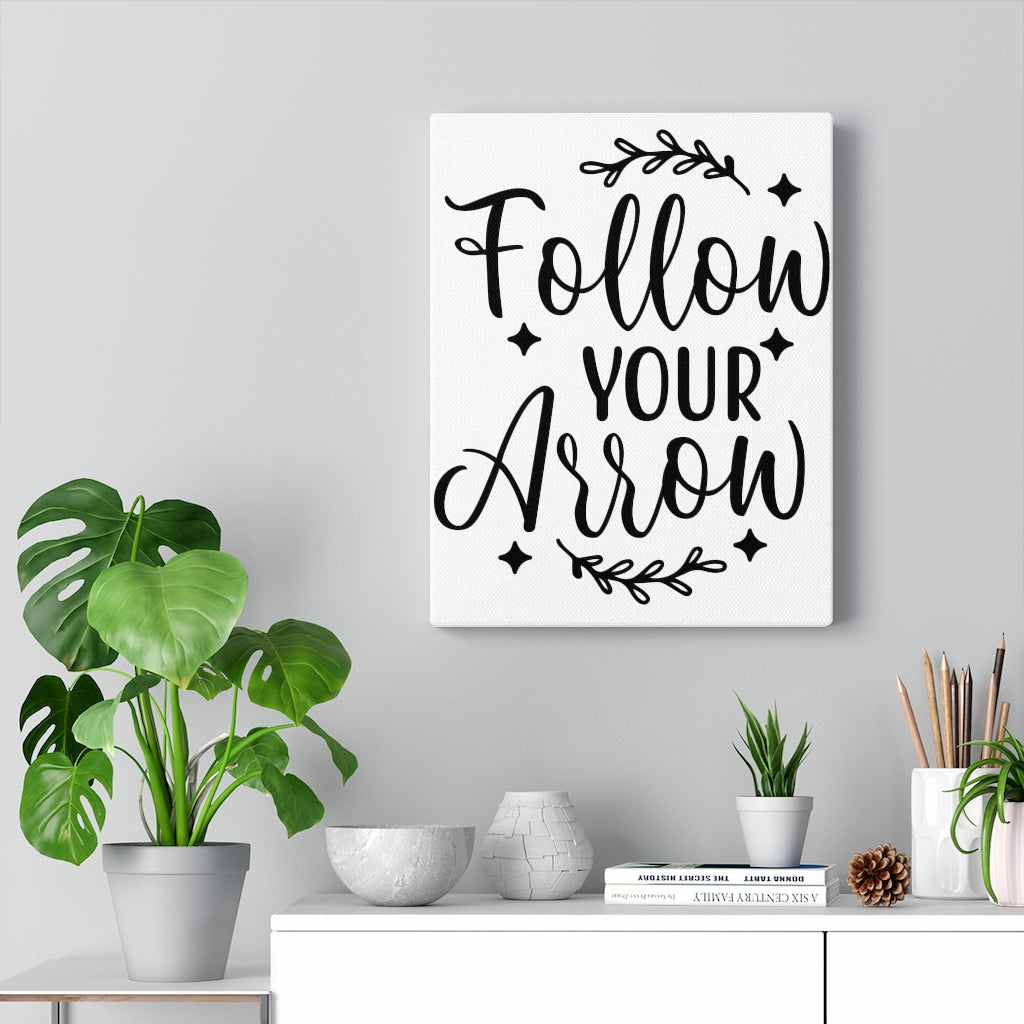 Scripture Walls Inspirational Wall Art Follow Your Arrow Wall Art Motivation Wall Decor for Home Office Gym Inspiring Success Quote Print Ready to Hang Unframed-Express Your Love Gifts