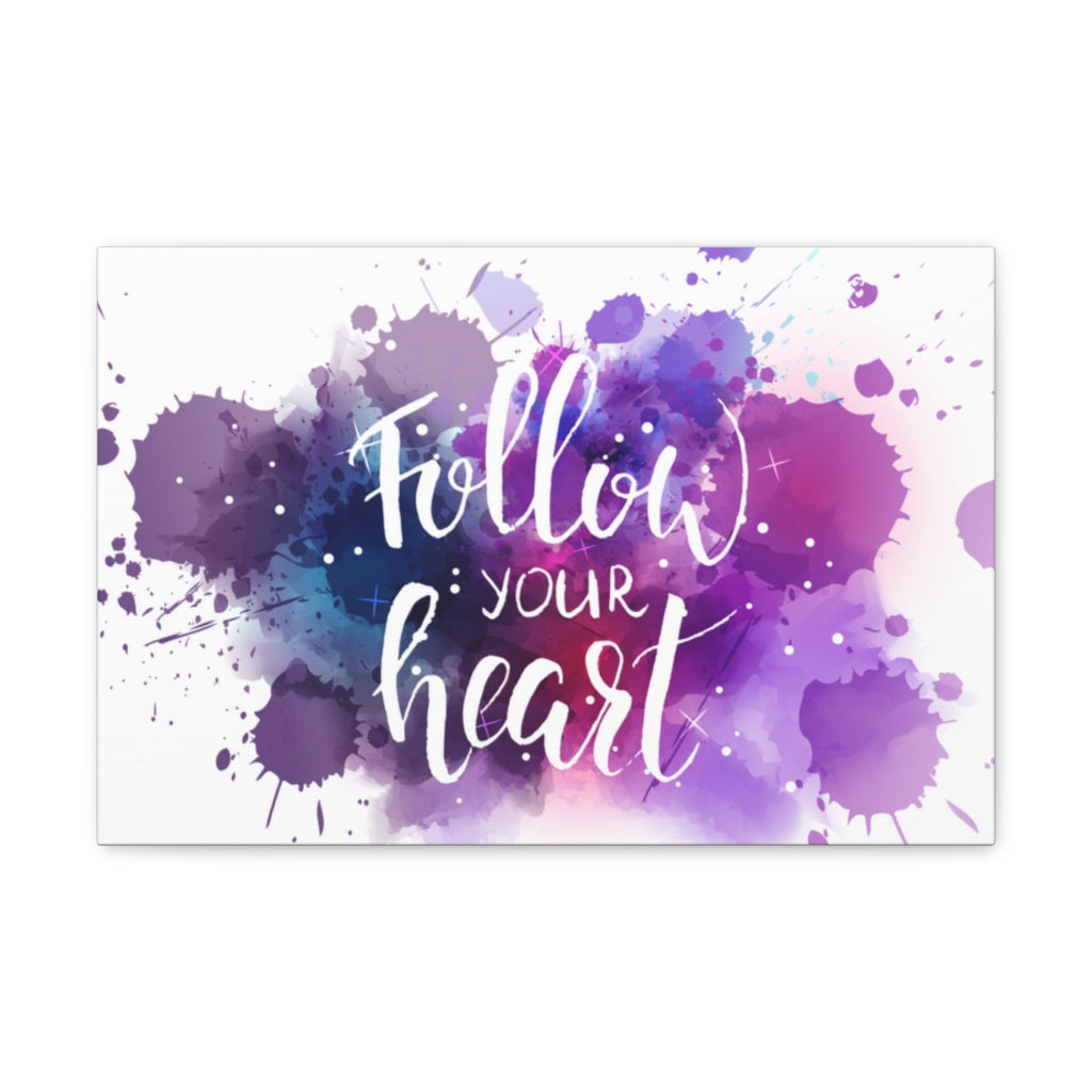 Scripture Walls Inspirational Wall Art Follow Your Heart Motivation Wall Decor for Home Office Gym Inspiring Success Quote Print Ready to Hang Unframed-Express Your Love Gifts