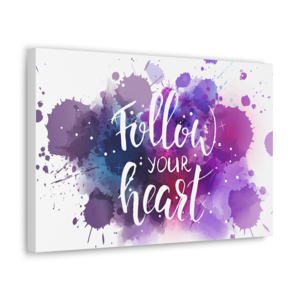 Scripture Walls Inspirational Wall Art Follow Your Heart Motivation Wall Decor for Home Office Gym Inspiring Success Quote Print Ready to Hang Unframed-Express Your Love Gifts