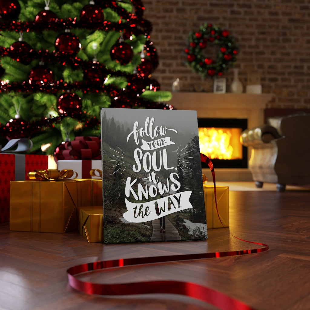 Scripture Walls Inspirational Wall Art Follow Your Soul Wall Art Motivational Motto Inspiring Prints Artwork Decor Ready to Hang Unframed-Express Your Love Gifts