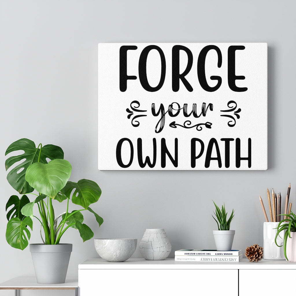 Scripture Walls Inspirational Wall Art Forge Your Own Path Wall Art Motivation Wall Decor for Home Office Gym Inspiring Success Quote Print Ready to Hang Unframed-Express Your Love Gifts