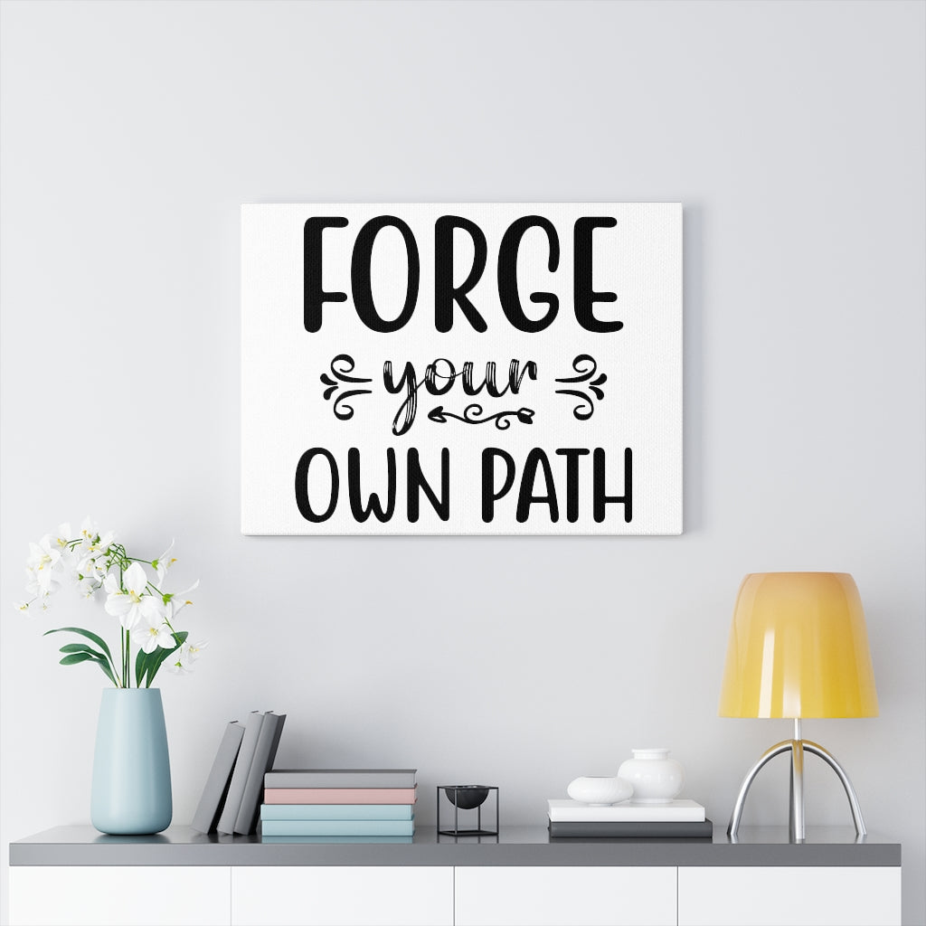 Scripture Walls Inspirational Wall Art Forge Your Own Path Wall Art Motivation Wall Decor for Home Office Gym Inspiring Success Quote Print Ready to Hang Unframed-Express Your Love Gifts