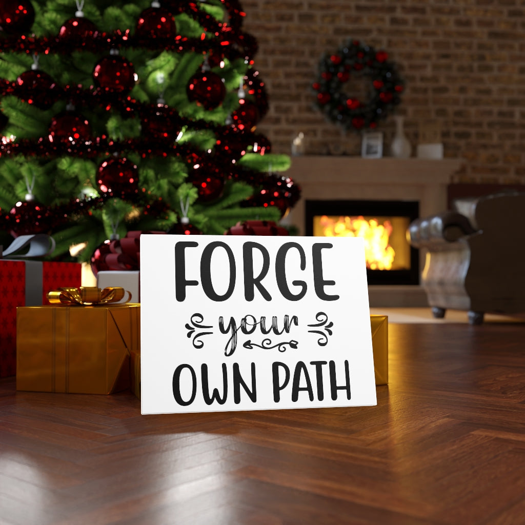 Scripture Walls Inspirational Wall Art Forge Your Own Path Wall Art Motivation Wall Decor for Home Office Gym Inspiring Success Quote Print Ready to Hang Unframed-Express Your Love Gifts