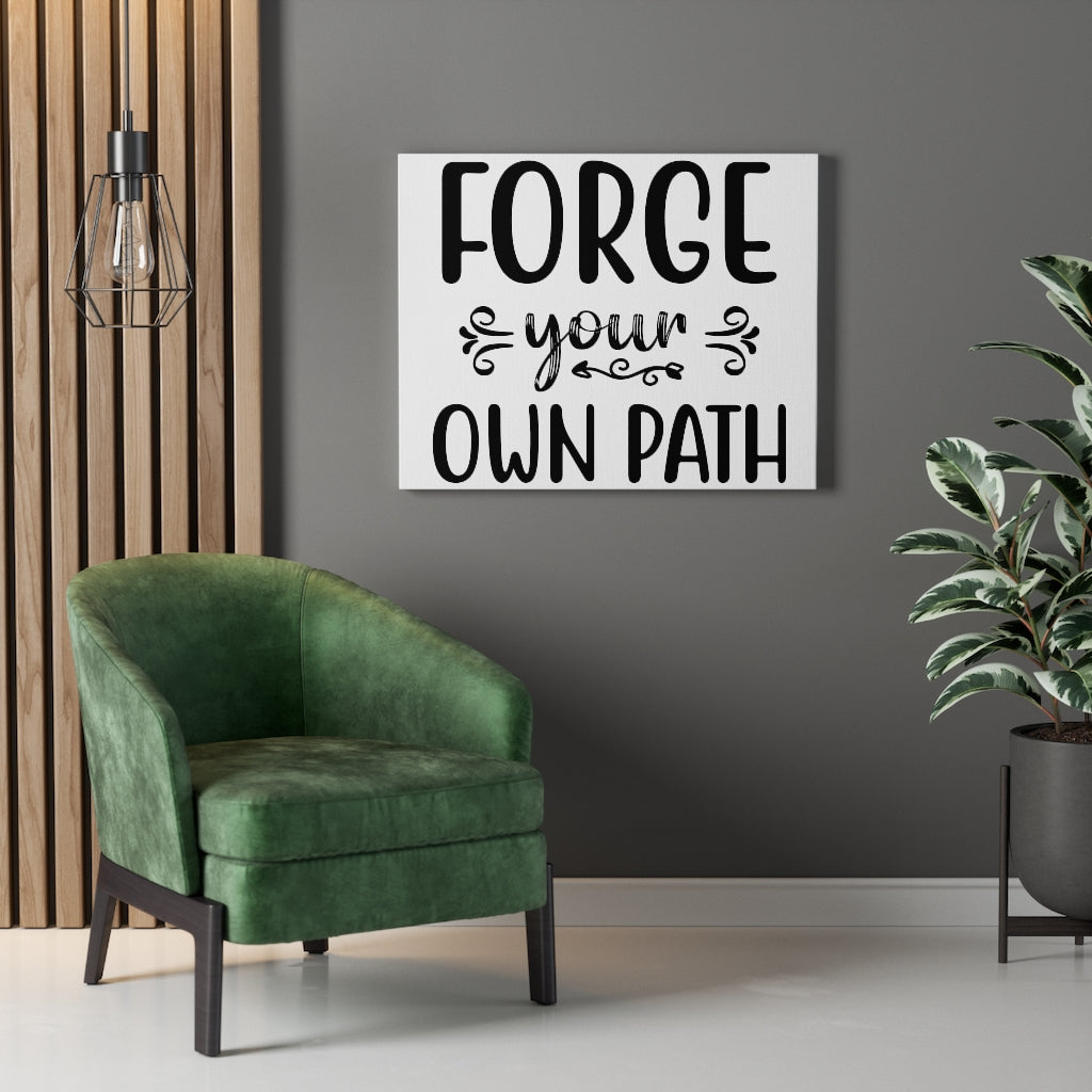 Scripture Walls Inspirational Wall Art Forge Your Own Path Wall Art Motivation Wall Decor for Home Office Gym Inspiring Success Quote Print Ready to Hang Unframed-Express Your Love Gifts