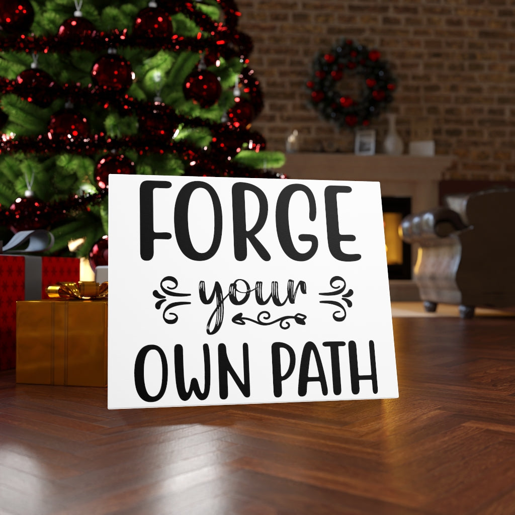 Scripture Walls Inspirational Wall Art Forge Your Own Path Wall Art Motivation Wall Decor for Home Office Gym Inspiring Success Quote Print Ready to Hang Unframed-Express Your Love Gifts