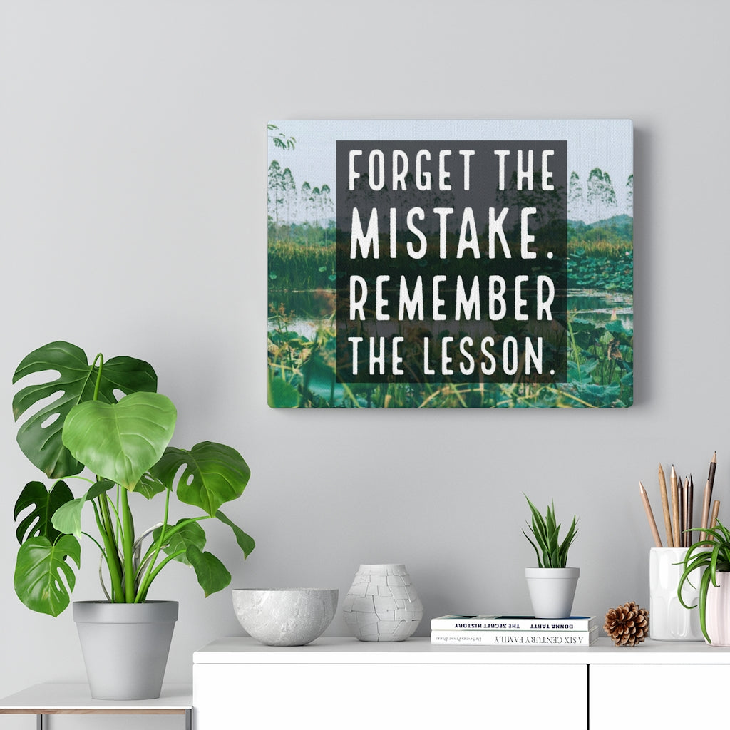 Scripture Walls Inspirational Wall Art Forget The Mistake Motivational Print Ready to Hang Artwork Unframed-Express Your Love Gifts
