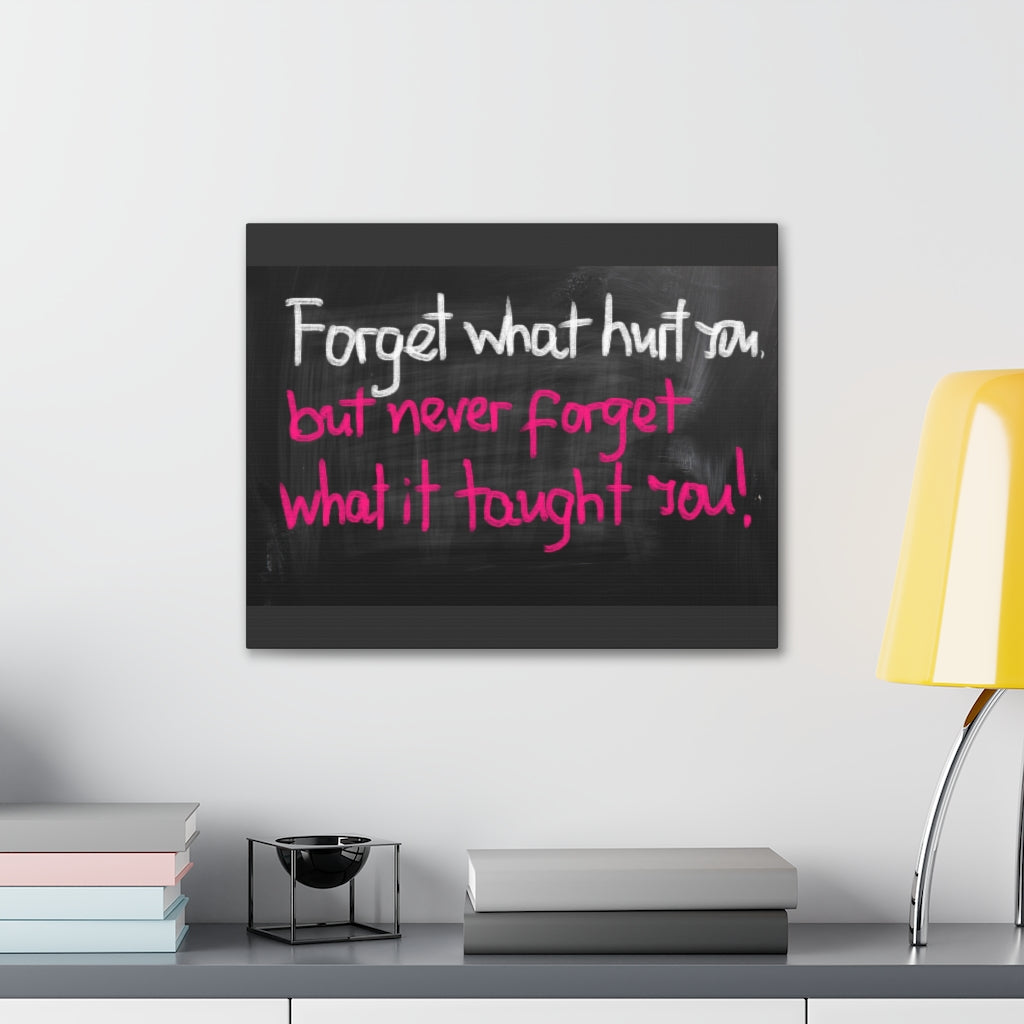 Scripture Walls Inspirational Wall Art Forget What Hurt You Motivation Wall Decor for Home Office Gym Inspiring Success Quote Print Ready to Hang Unframed-Express Your Love Gifts